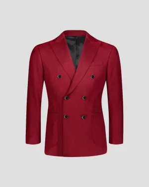 SG Double Breasted Blazer  – Burgundy