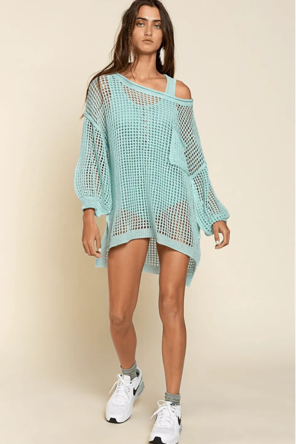 Short Mesh Cover Up