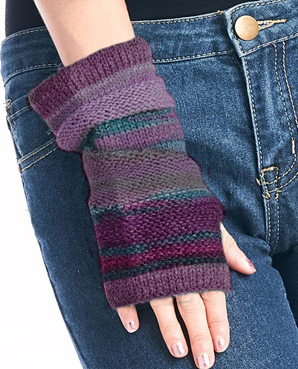 Shupaca Colorado Fingerless Gloves -Fig