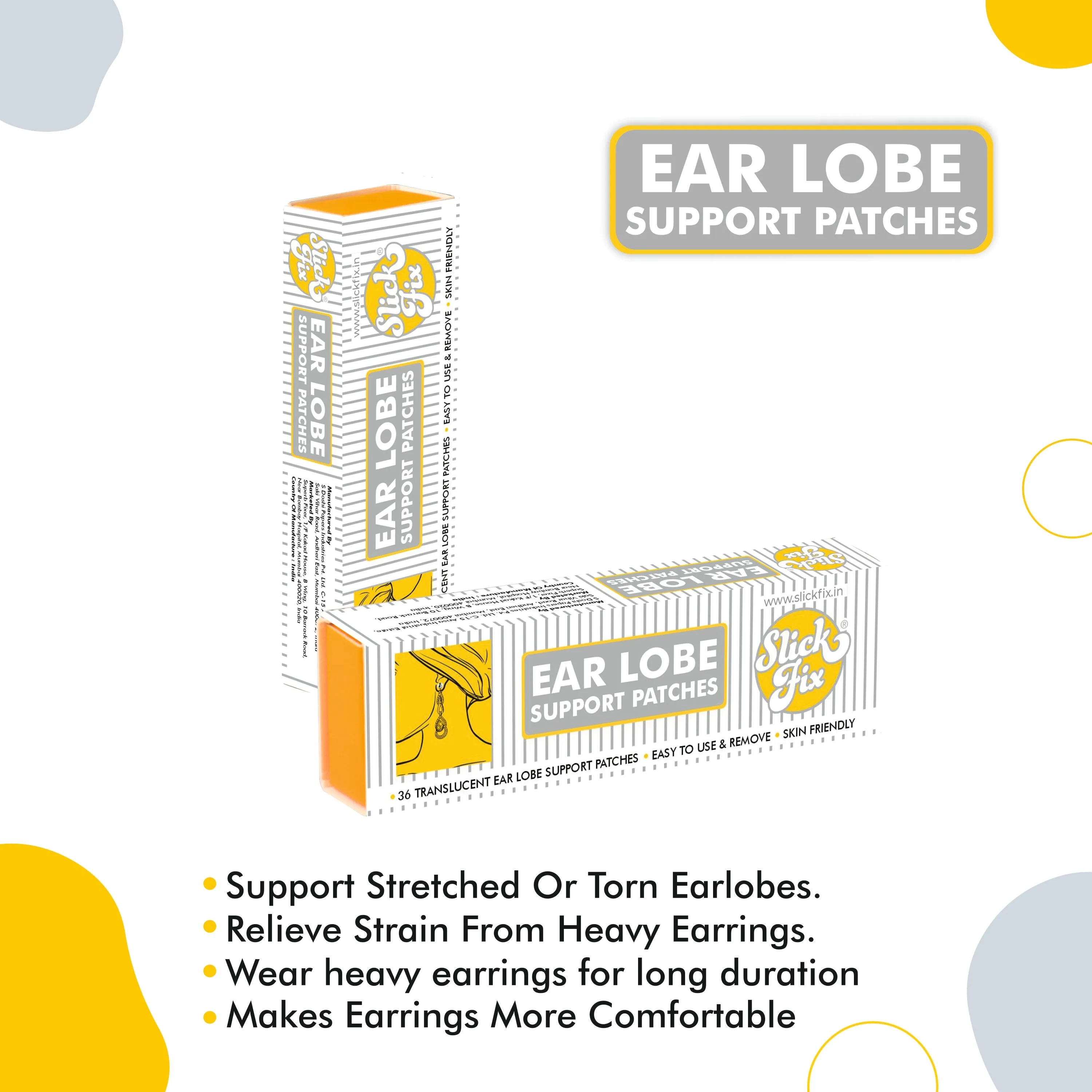 SlickFix Ear Lobe Support Patches