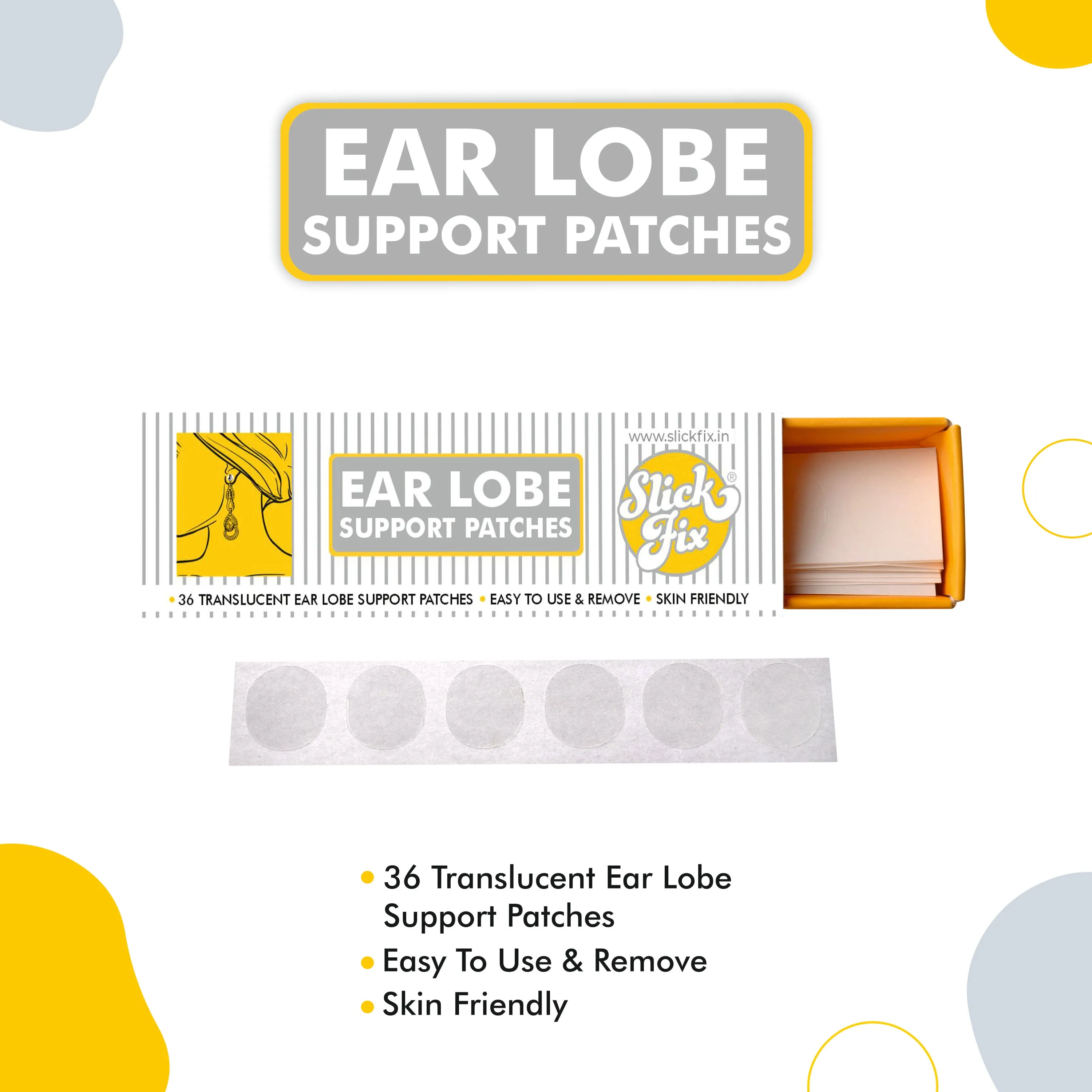 SlickFix Ear Lobe Support Patches