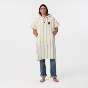 Slowtide Baja Stripe SM/MD Poncho-Cream