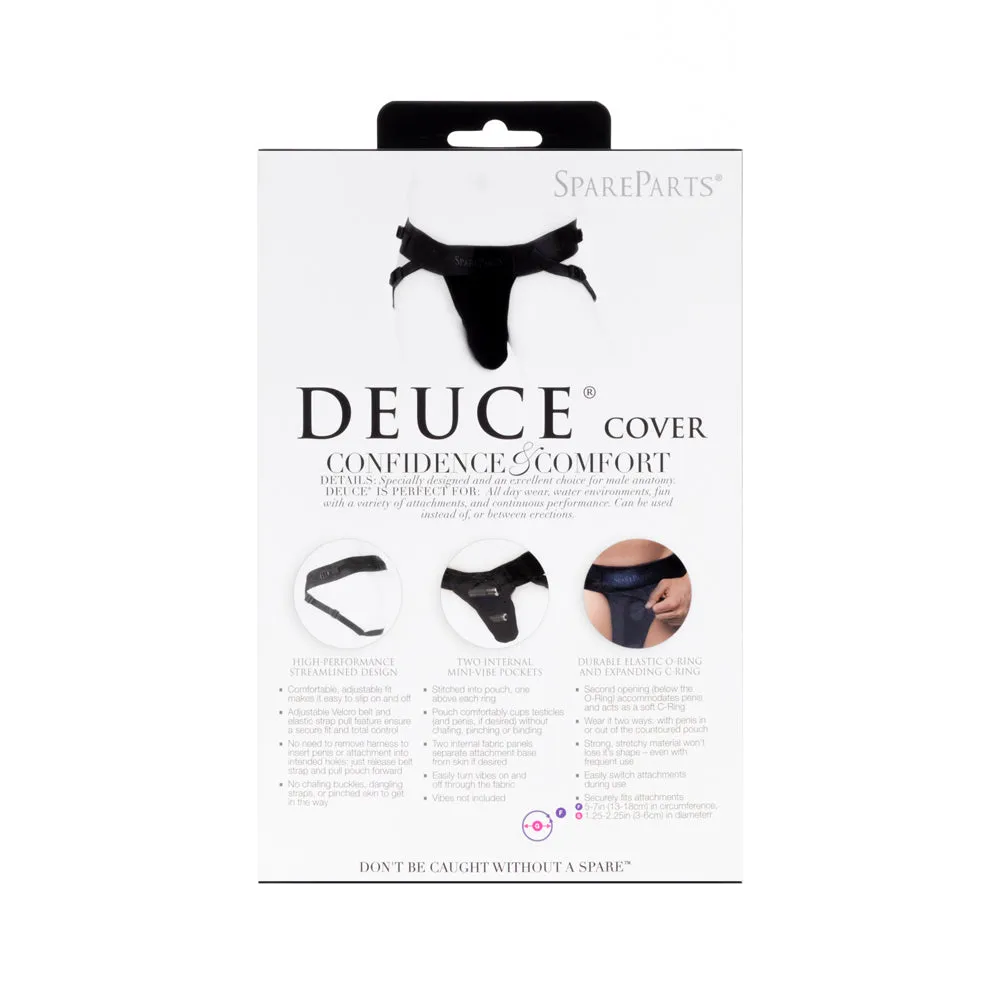 SpareParts Deuce Cover Underwear Harness Black (Double Strap) Size A Nylon