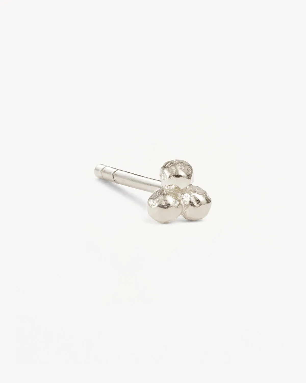 Sterling Silver Karma Stud Earrings