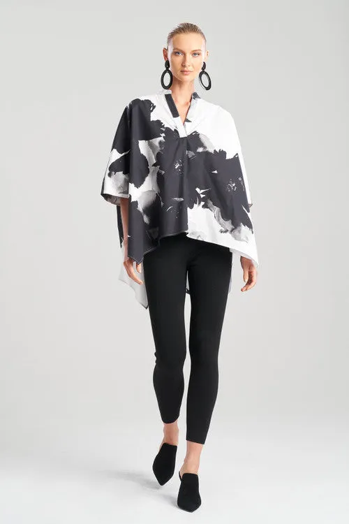 Taichou Cotton Poplin Half Placket Poncho Shirt