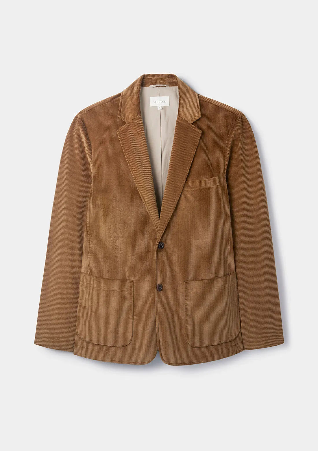 Tan Cotton-Corduroy Blazer