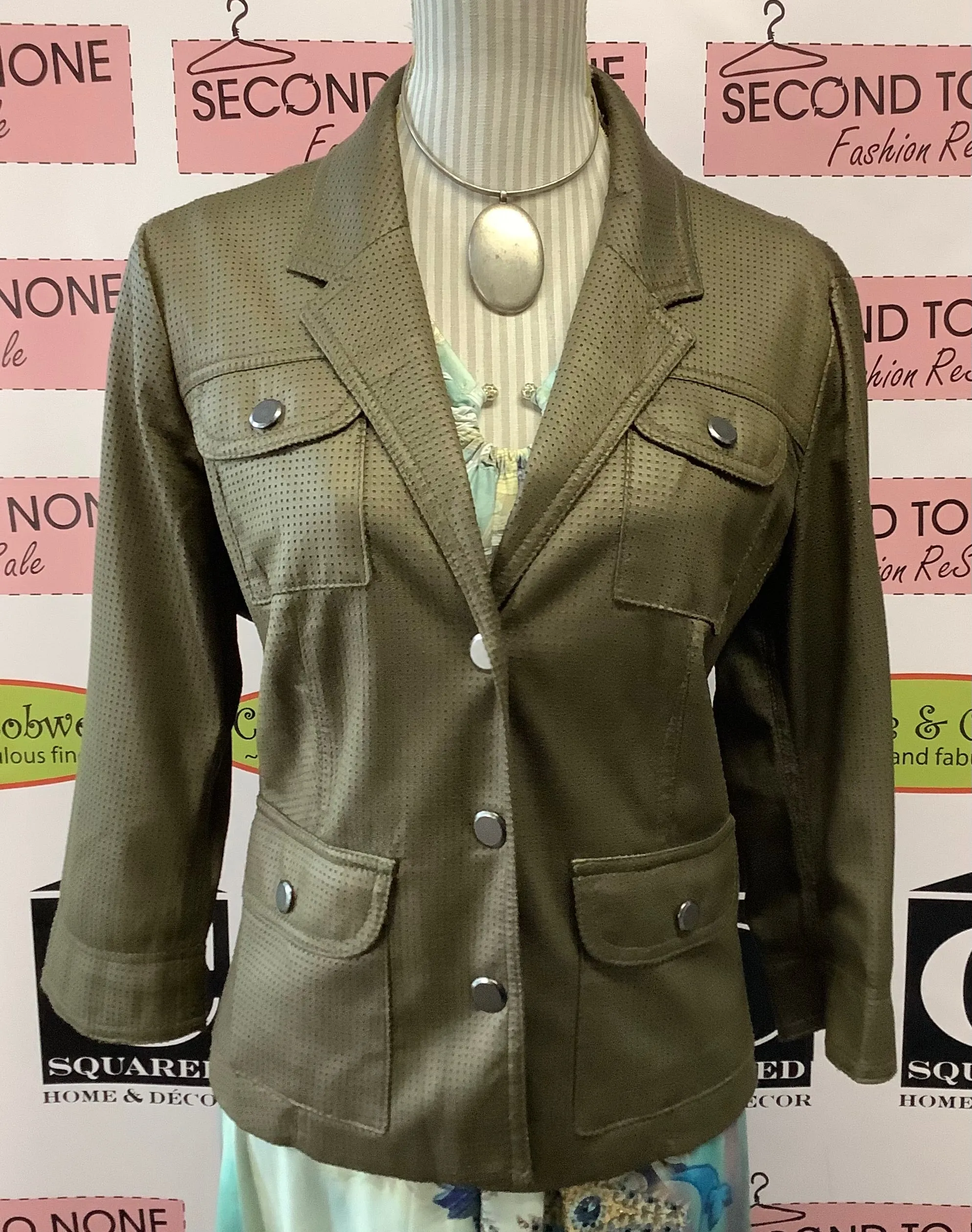 TanJay Olive Dot Blazer (10)