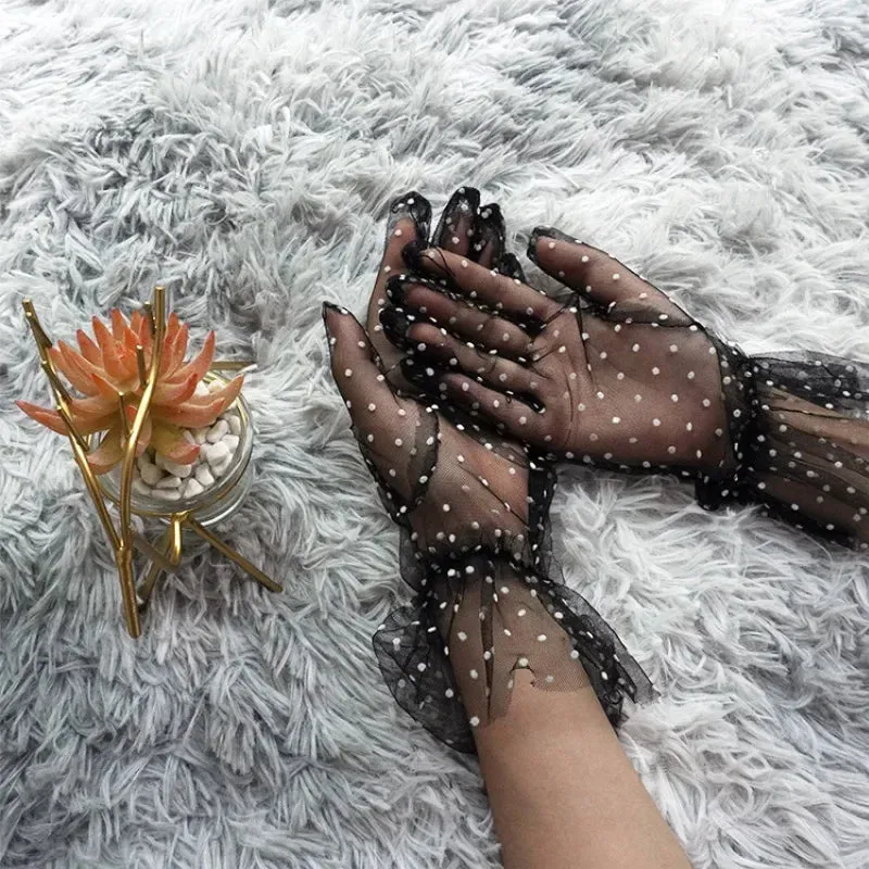 TEEK - Dot Mesh Tulle Gloves