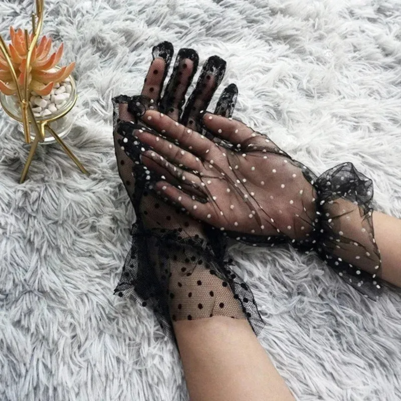 TEEK - Dot Mesh Tulle Gloves