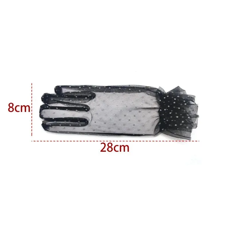 TEEK - Dot Mesh Tulle Gloves