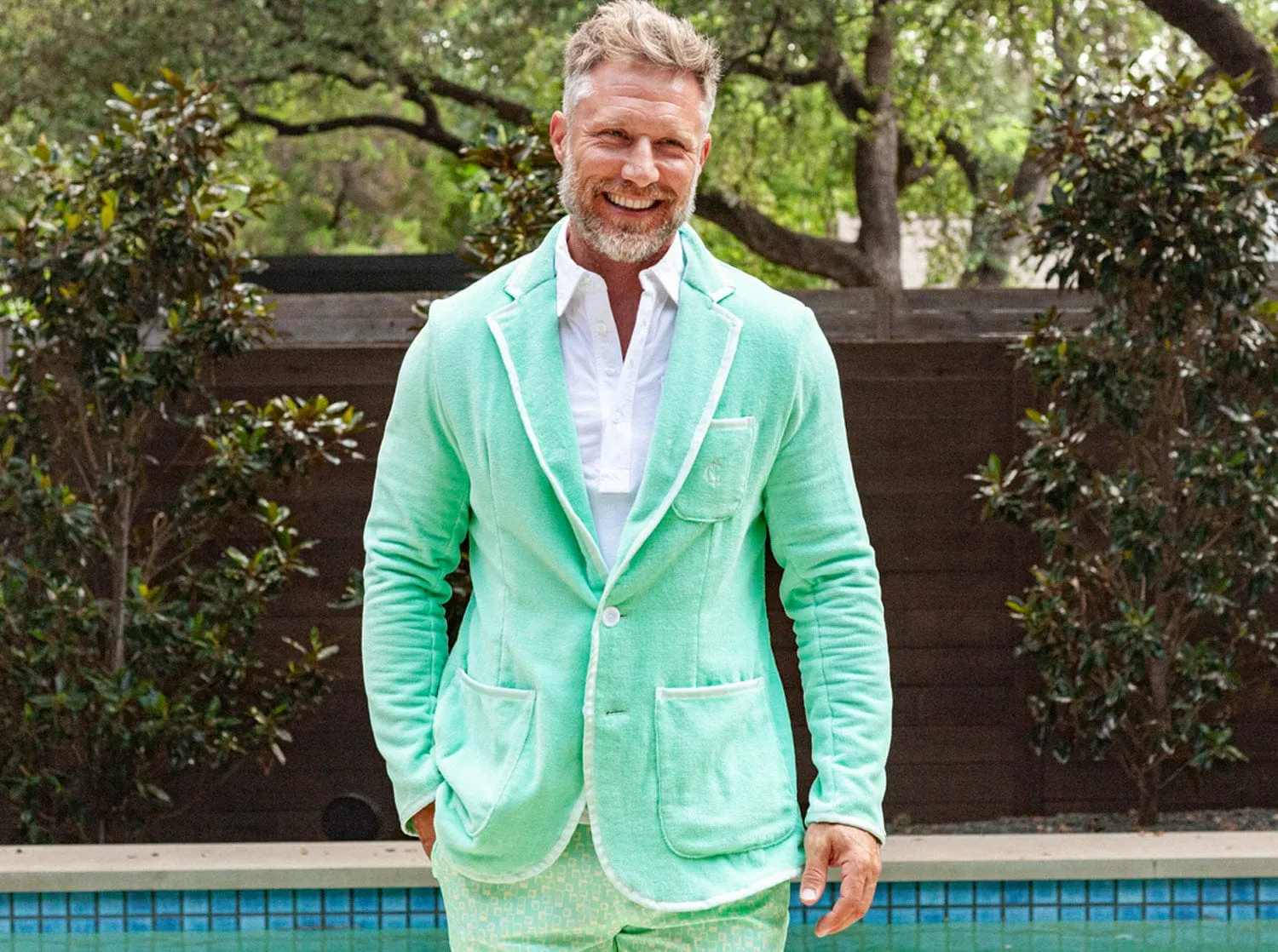 The Criquet Toweling Blazer - Mint