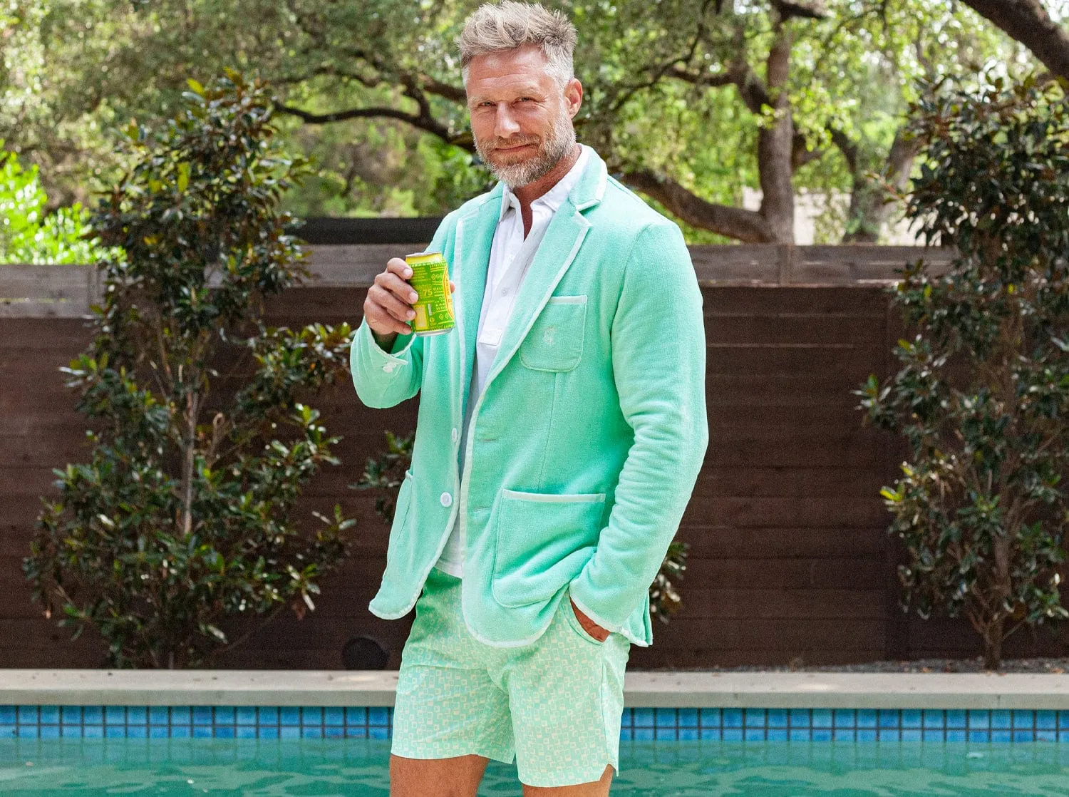 The Criquet Toweling Blazer - Mint