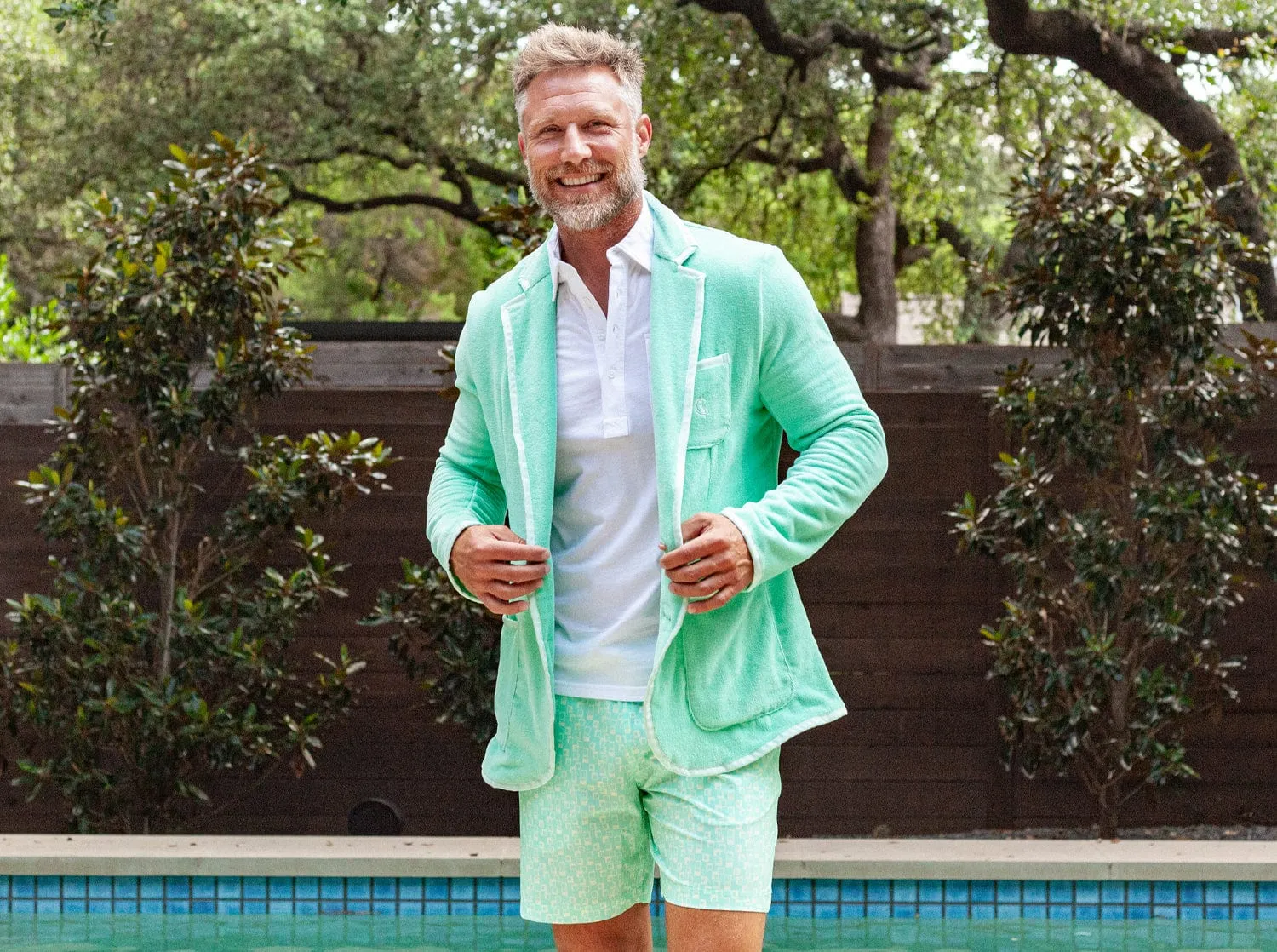 The Criquet Toweling Blazer - Mint