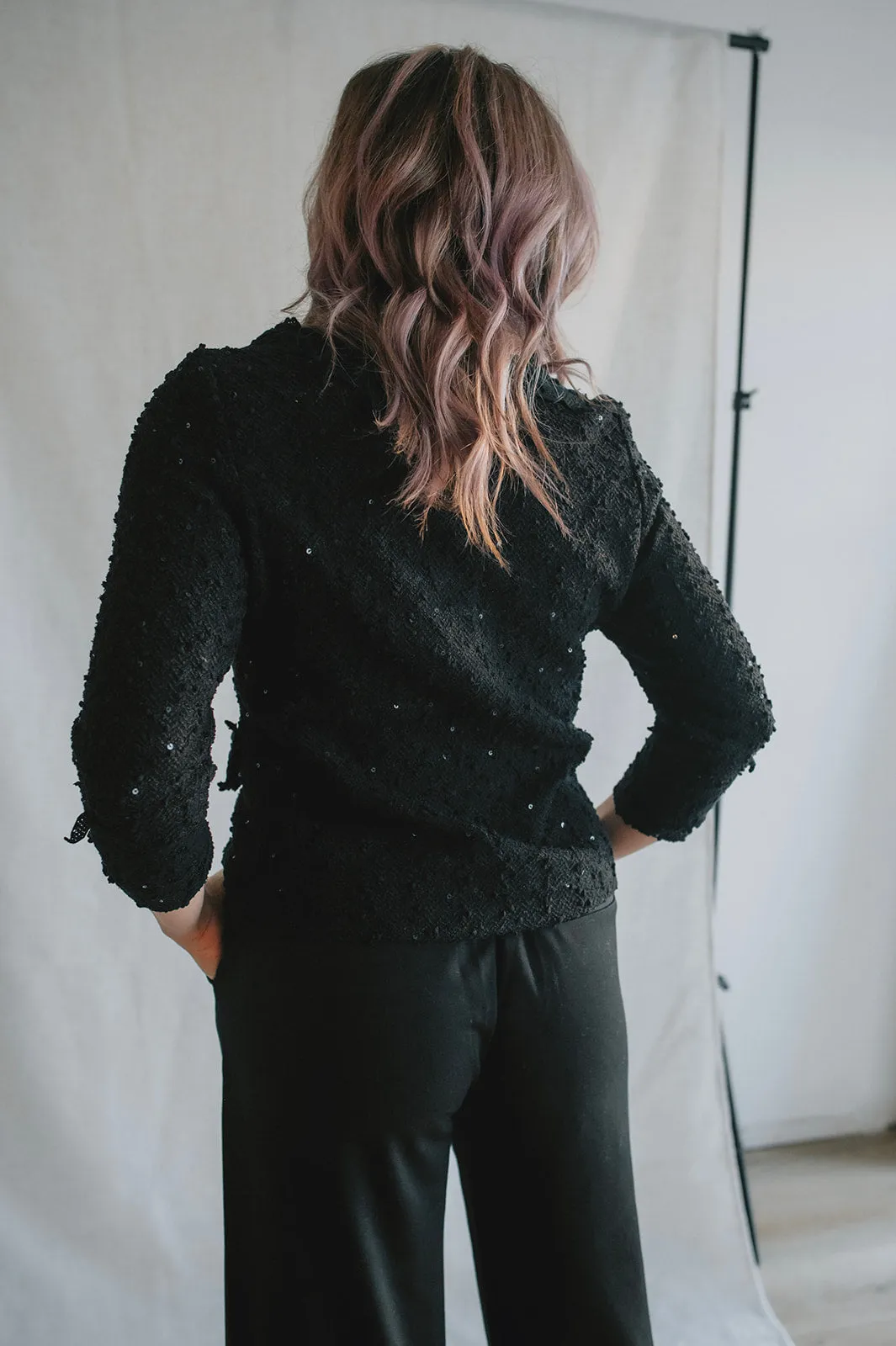 The Ines Tweed and Lace Jacket