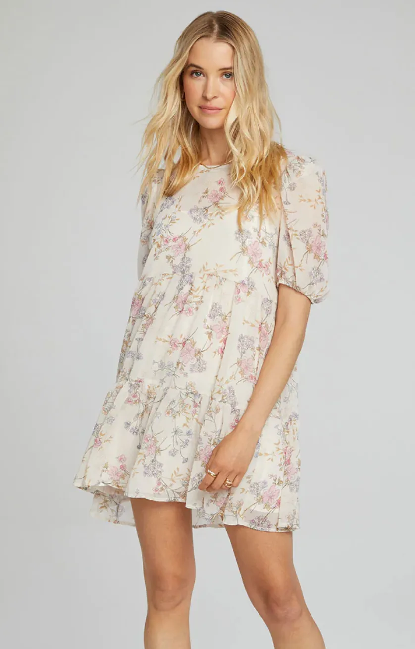 The Tyler Mini Dress by Saltwater Luxe - Vanilla Floral