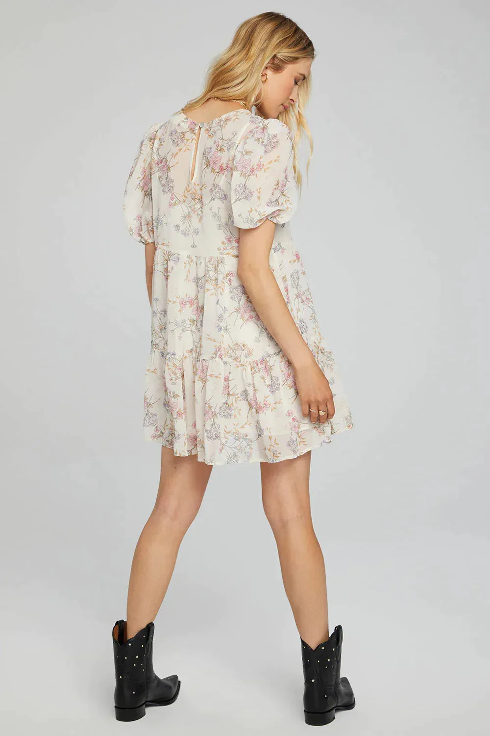 The Tyler Mini Dress by Saltwater Luxe - Vanilla Floral