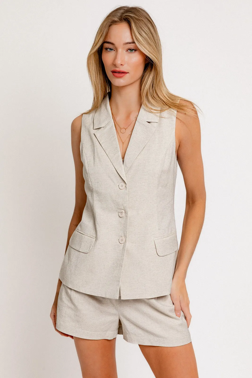 Toby Sleeveless Blazer