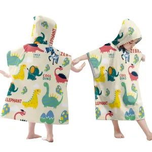 Toddlers Hooded Beach Towel Coverup Cape Kids Cotton Soft QuickDrys Absorbent Use for Swim Pool Bath Poncho Towel Gift