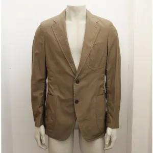 Tonal Striped Beige Blazer Jacket