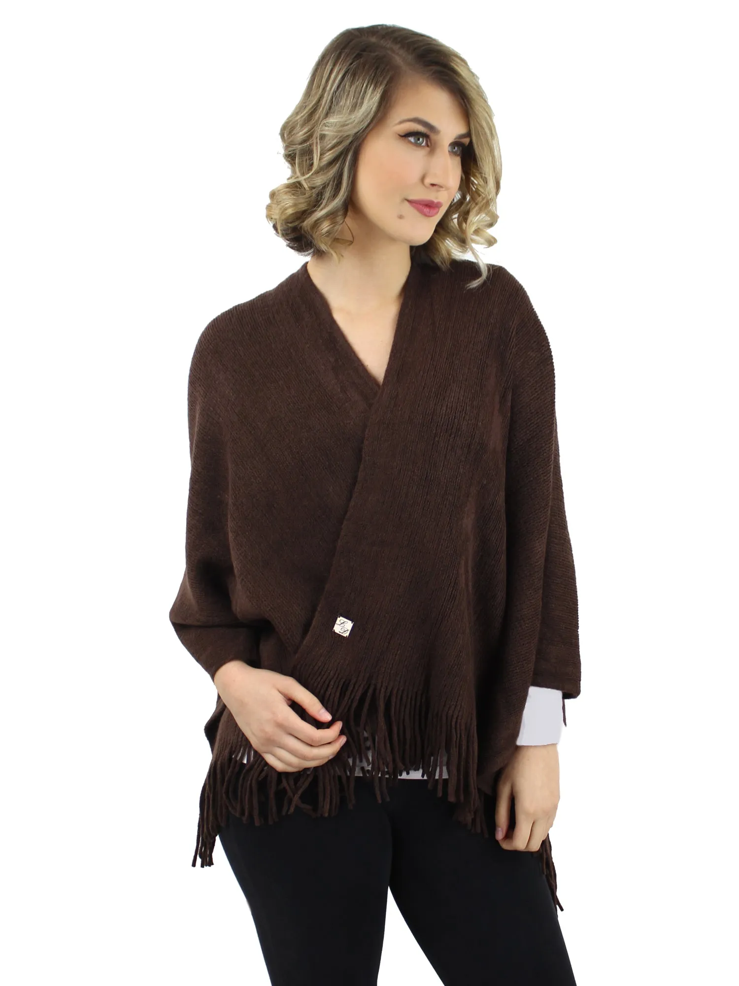 Ultra Soft Knit Poncho Shawl