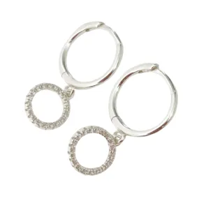 Valerie Silver Huggie Earrings