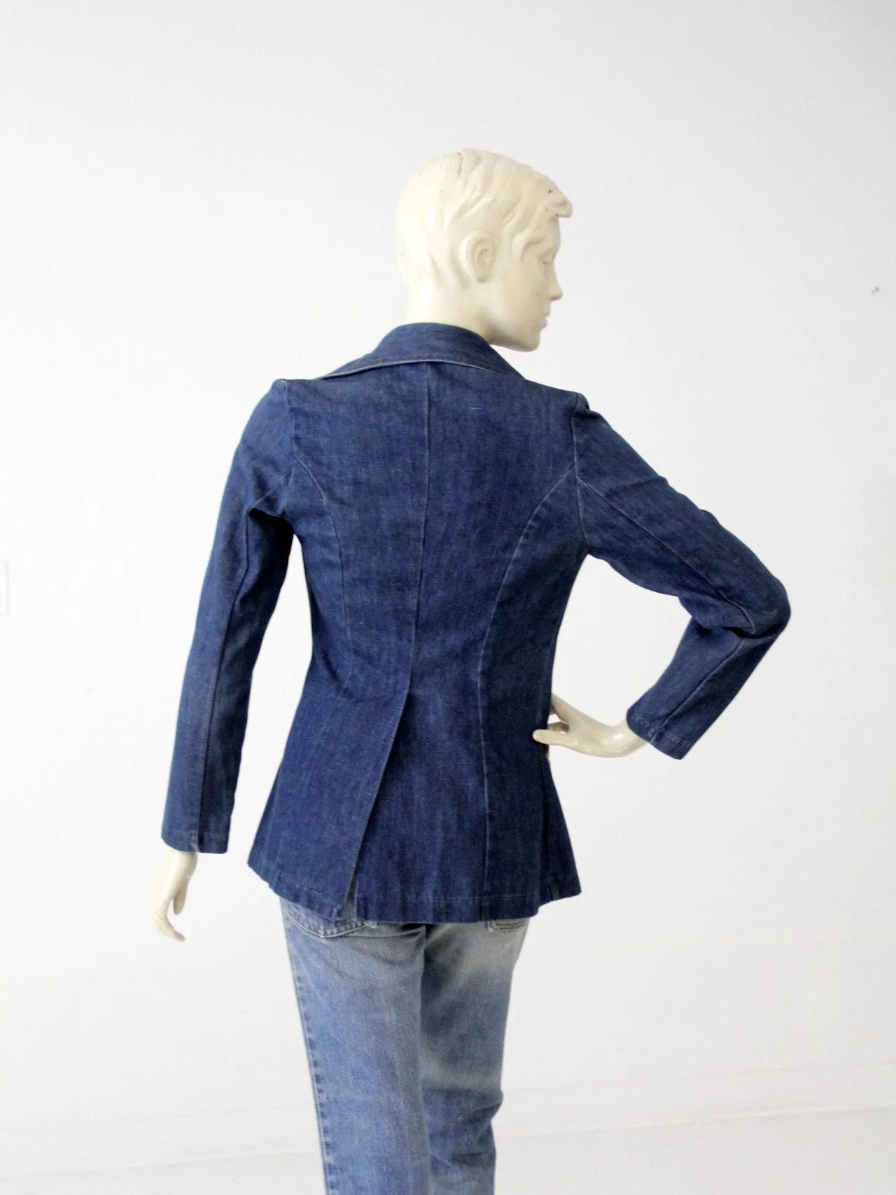 vintage 70s denim blazer by Gotcha Covered Up