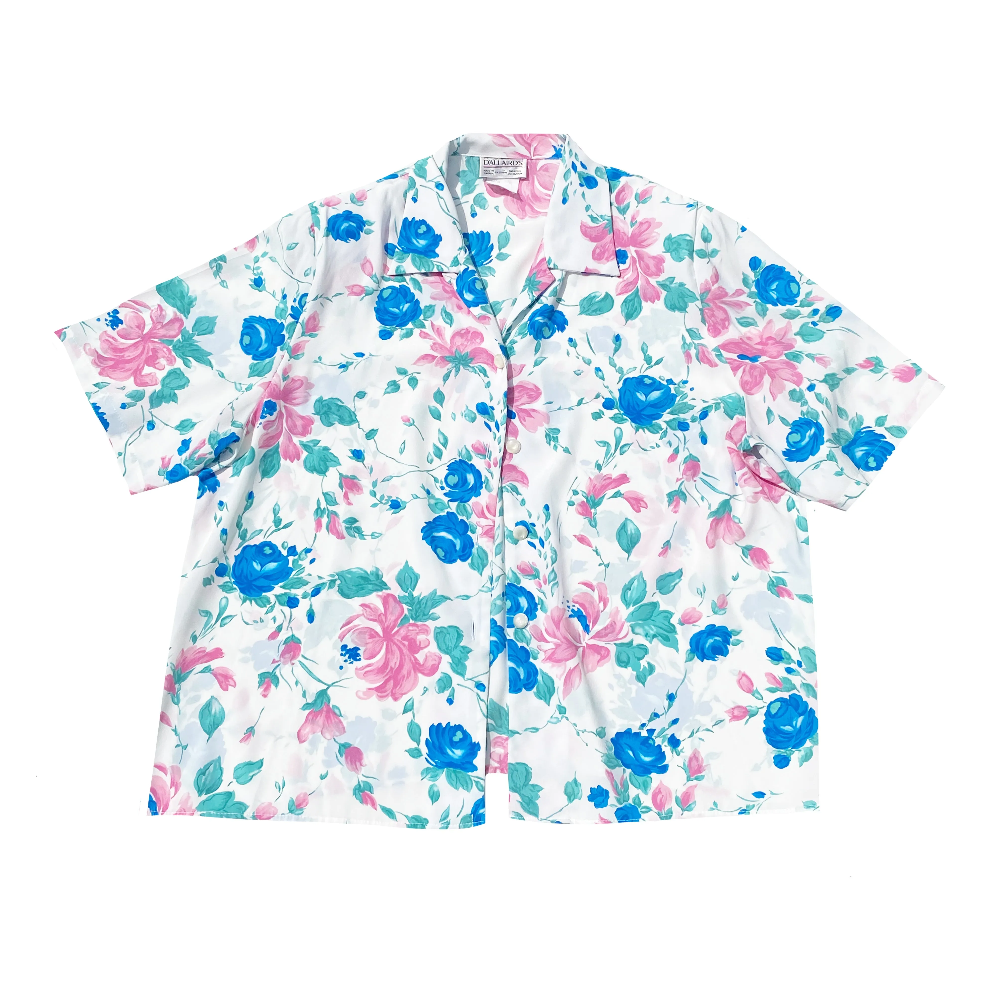 Vintage D'Allaird's Floral Button Up Short Sleeve Shirt