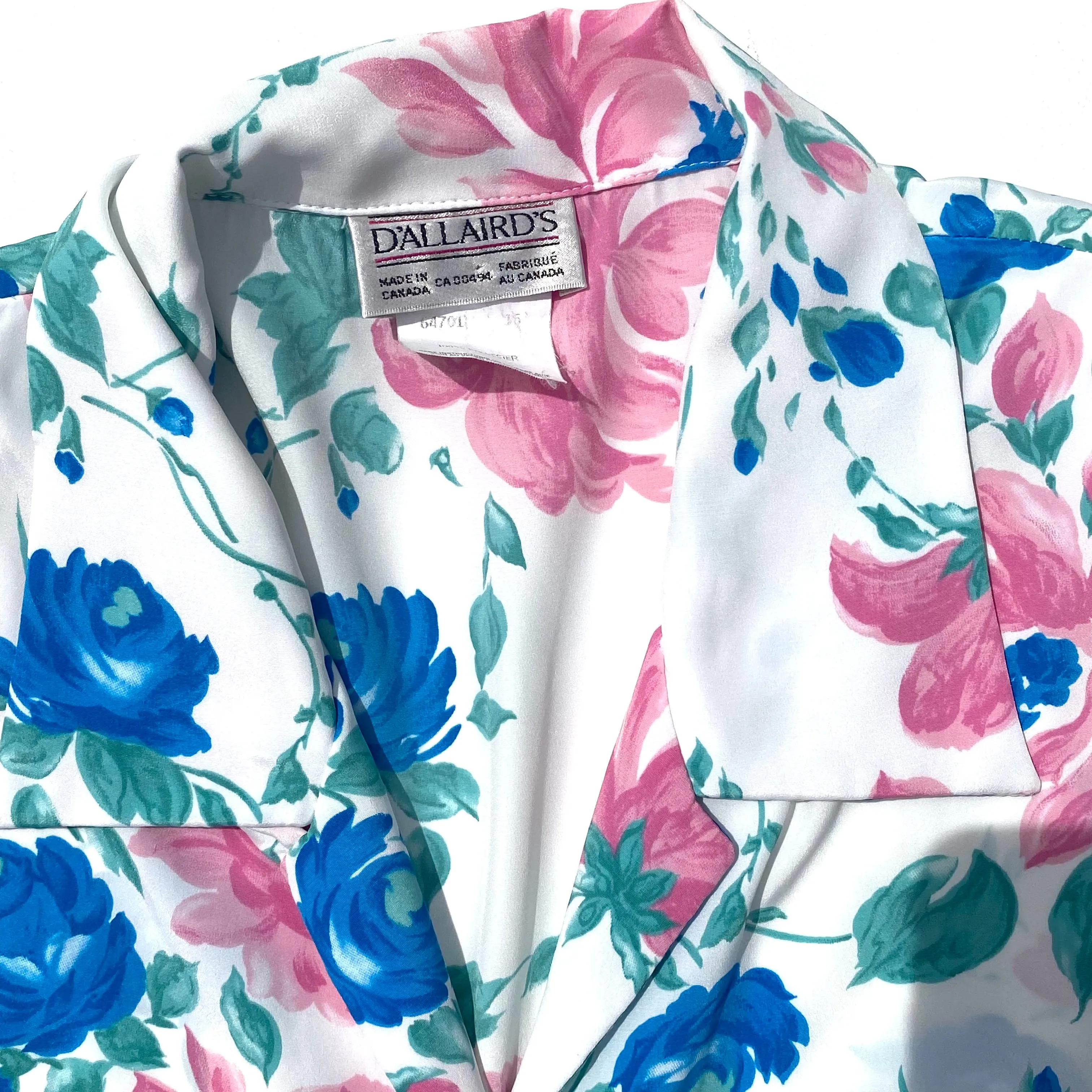 Vintage D'Allaird's Floral Button Up Short Sleeve Shirt