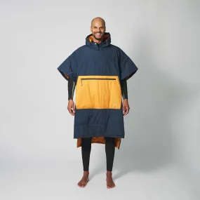 VOITED Original Outdoor Poncho for Surfing, Camping, Vanlife & Wild Swimming - Ocean Navy / Desert