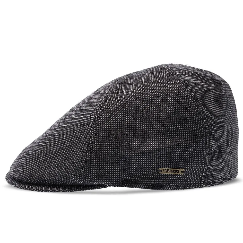 Walrus Hats Luxe Check Duckbill Flat Cap