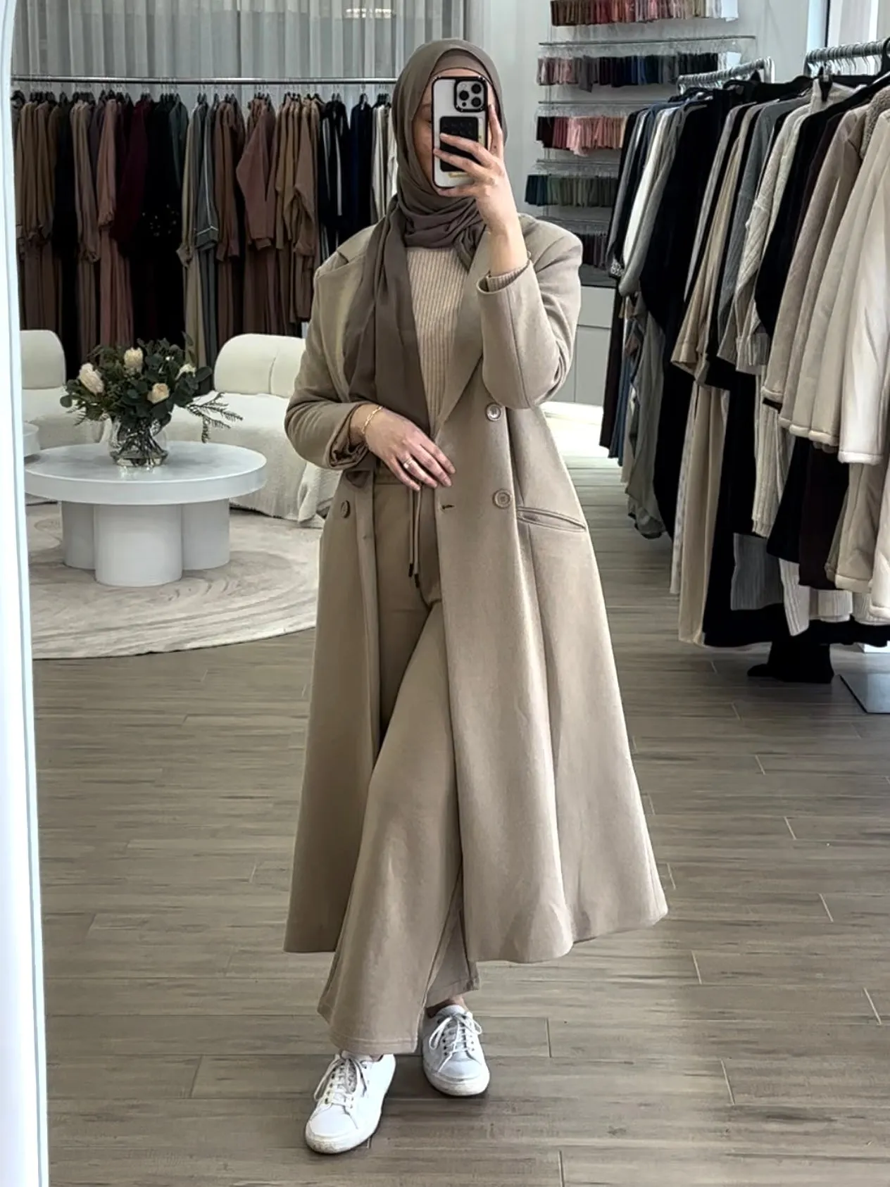 WINTER LONG COAT   PANT SET