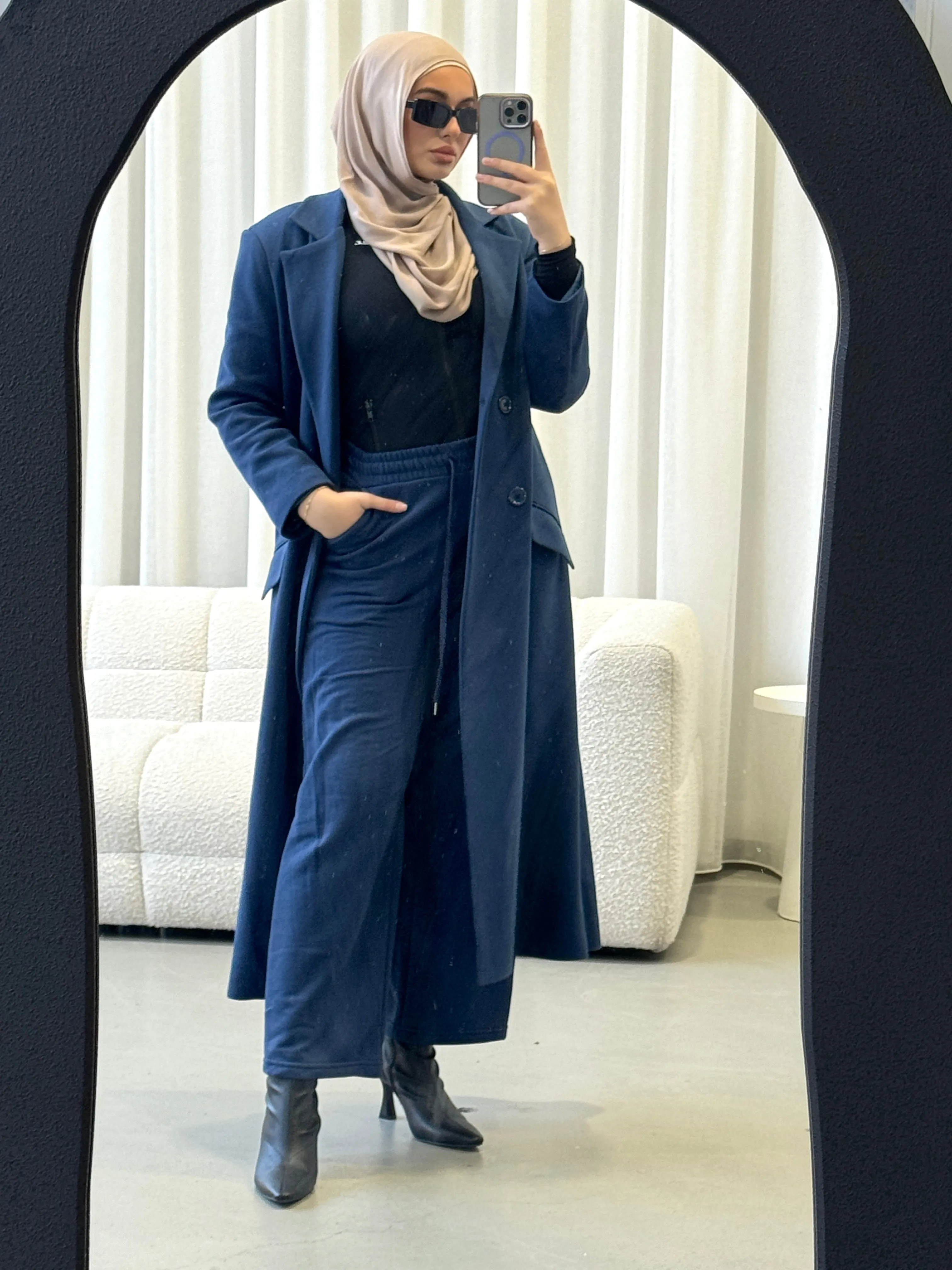 WINTER LONG COAT   PANT SET