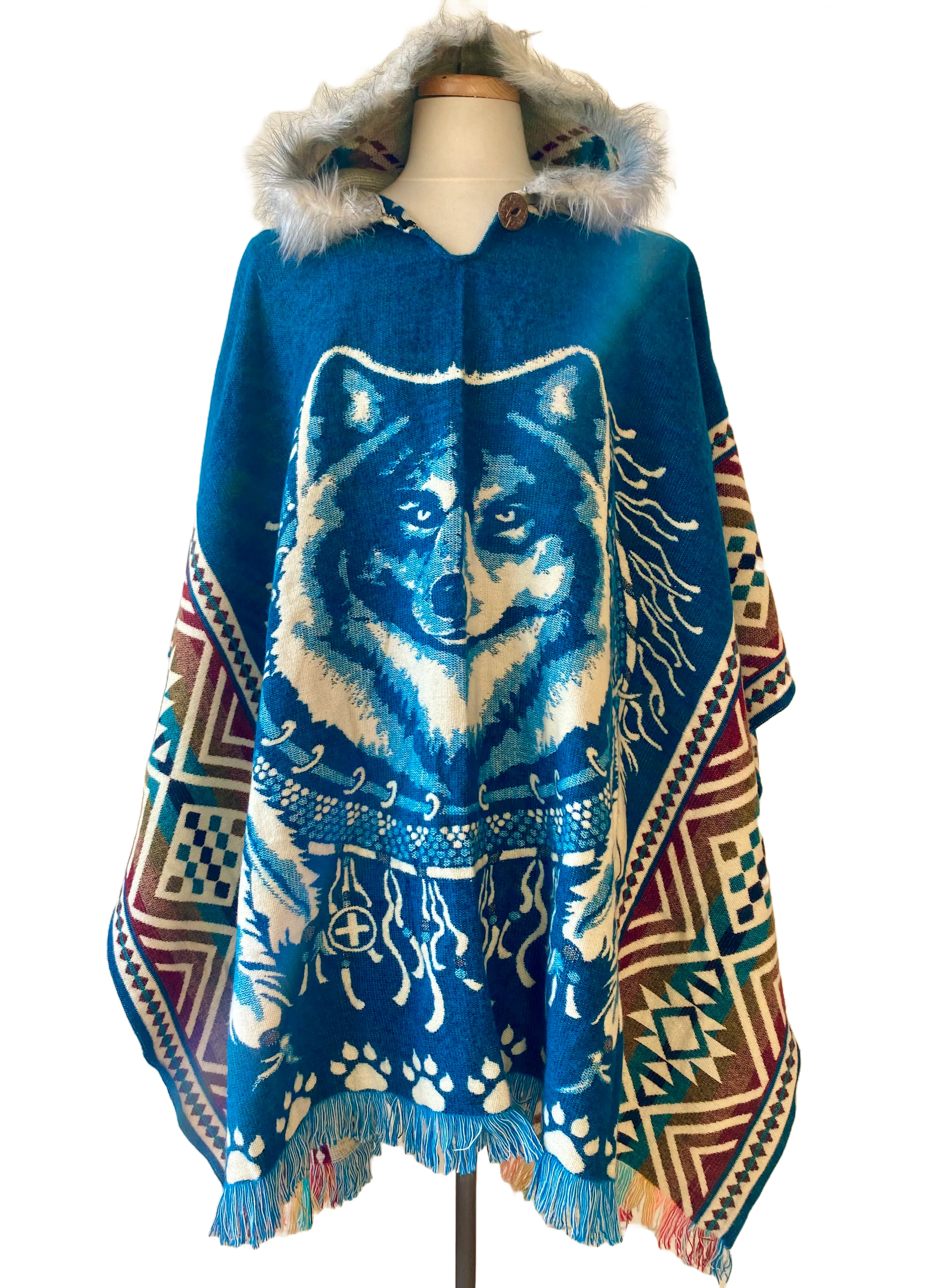 Wolf poncho