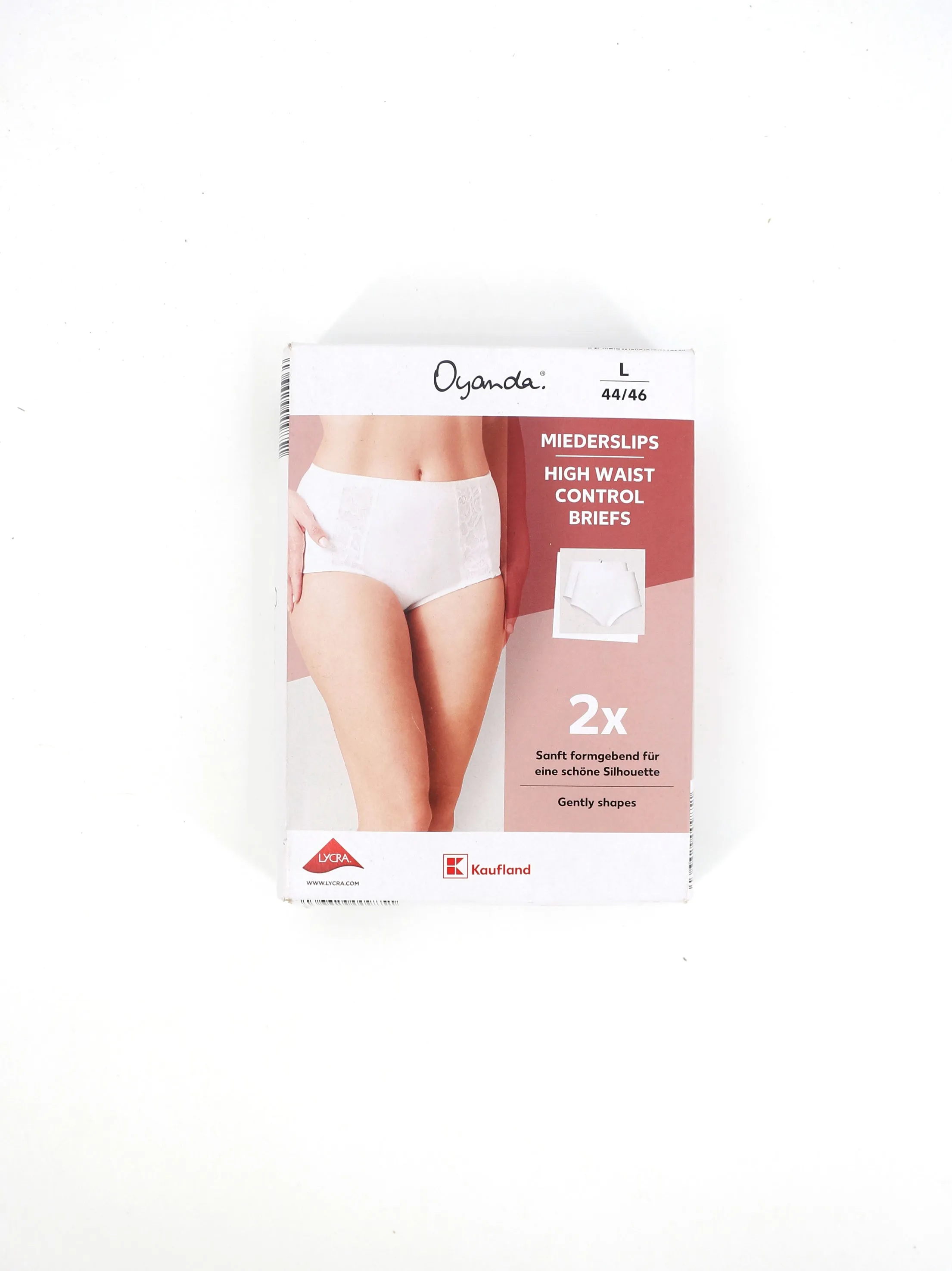 Women's 2 Pack High Waist Lace Brief,White