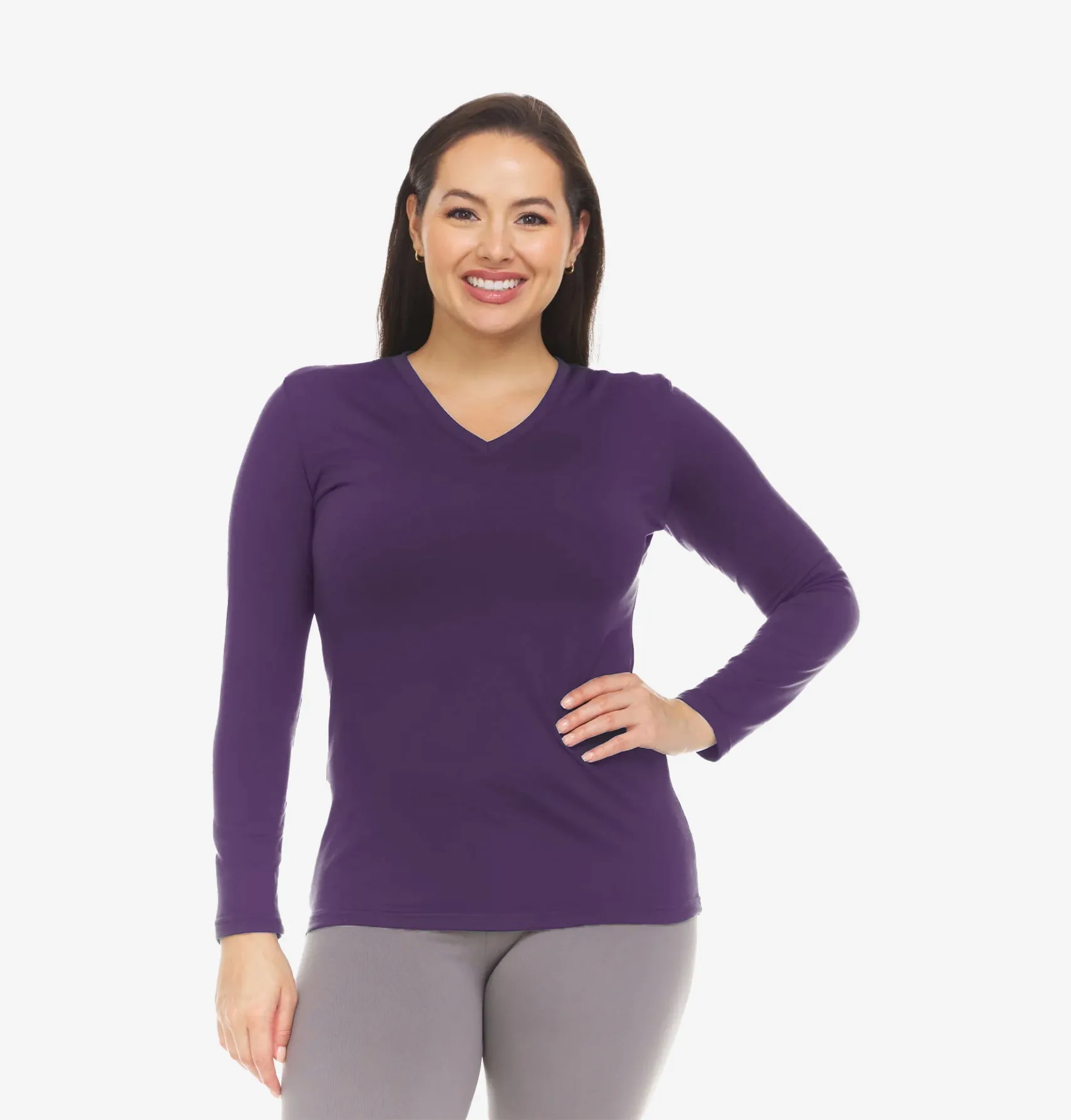 Women's V-Neck Thermal Top