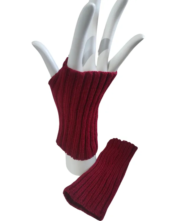 Wool fingerless gloves