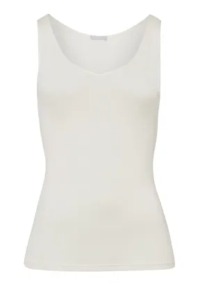 Woolen Silk W Wool And Silk V-Neck Tank Top | Cygne 71416-795