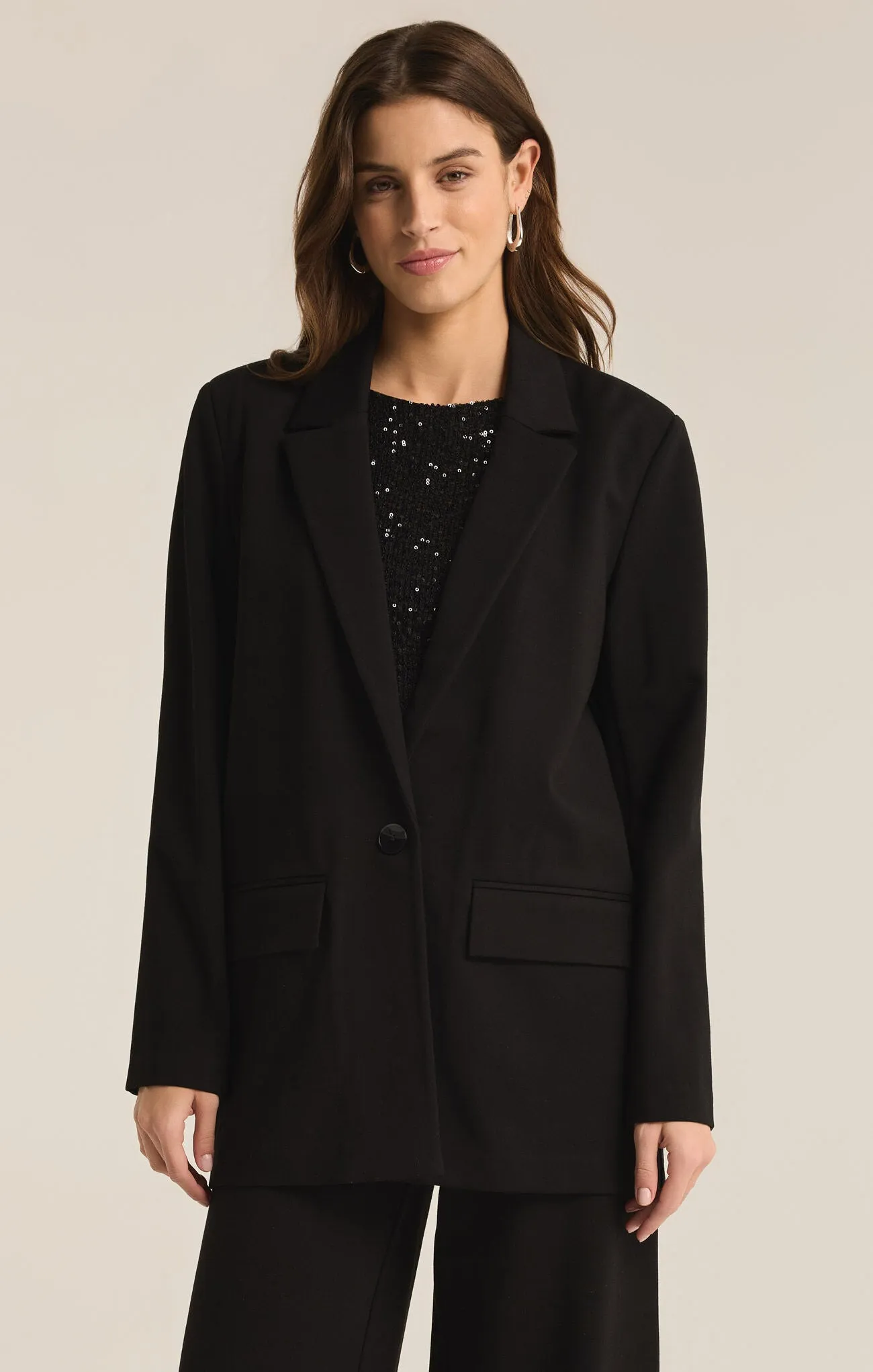 Z SUPPLY - DO IT ALL RELAXED BLAZER BLACK