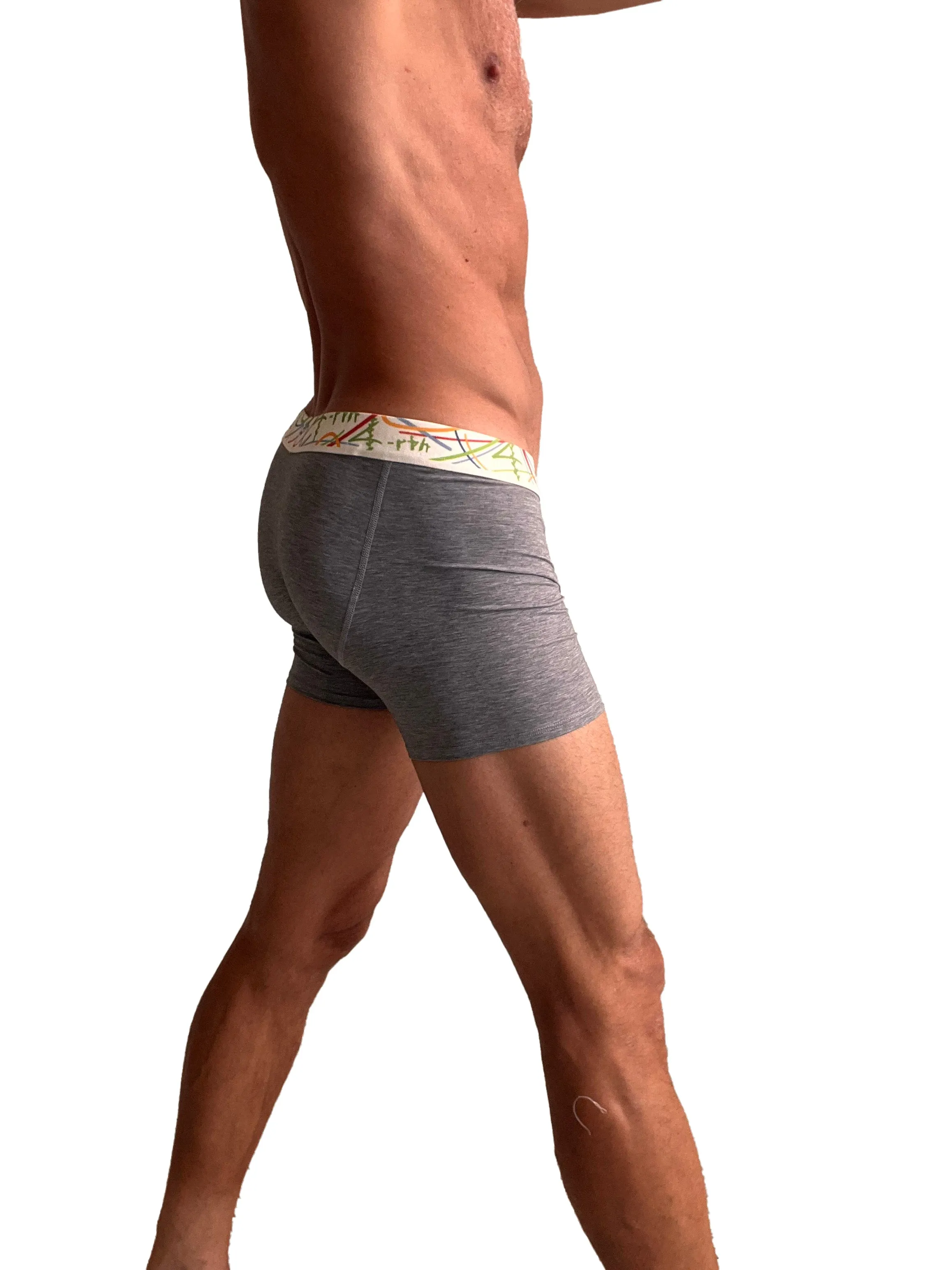 Zen Boxer Brief (Steel Heather Grey)