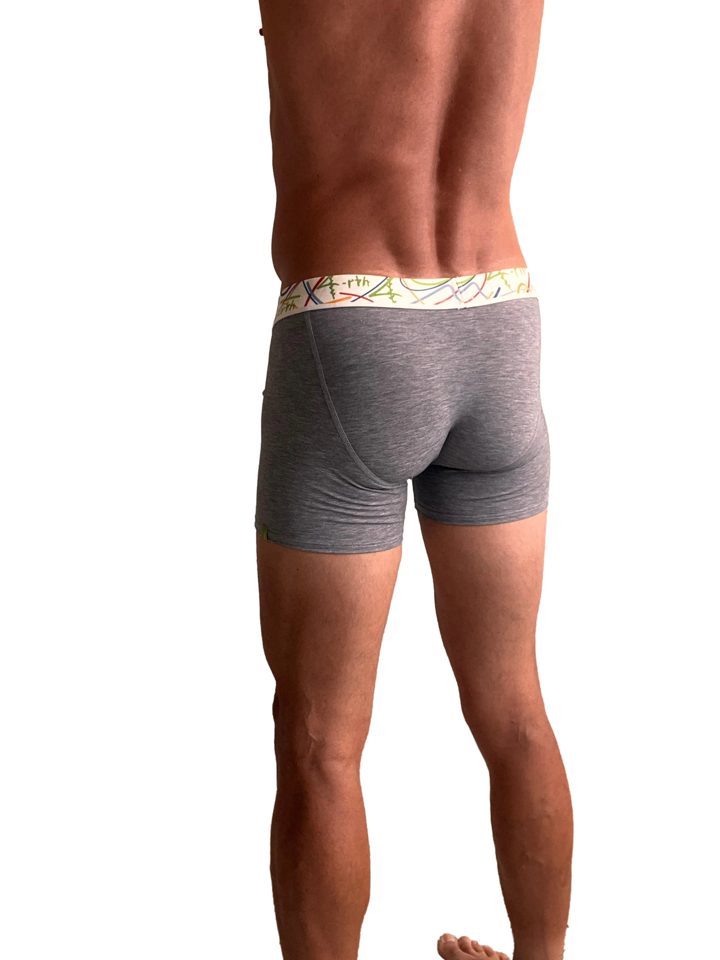 Zen Boxer Brief (Steel Heather Grey)